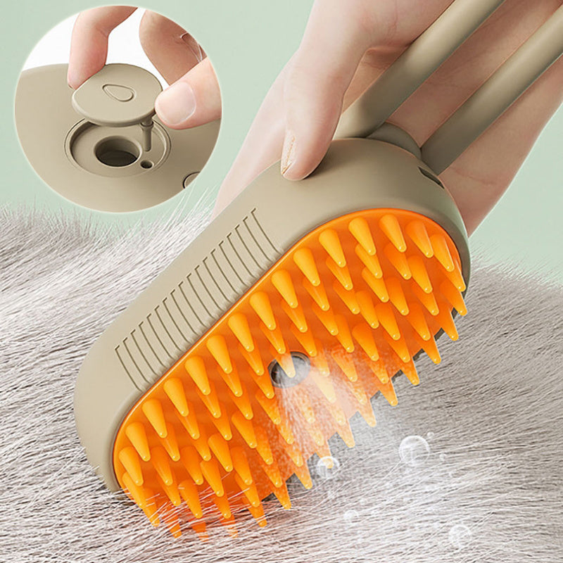 Brosse vapeur pour chats, brosse vapeur pour chiens, vaporisateur électrique 3 en 1, brosses de massage pour poils de chat, peigne de toilettage pour animaux, peignes anti-poils, produits pour animaux