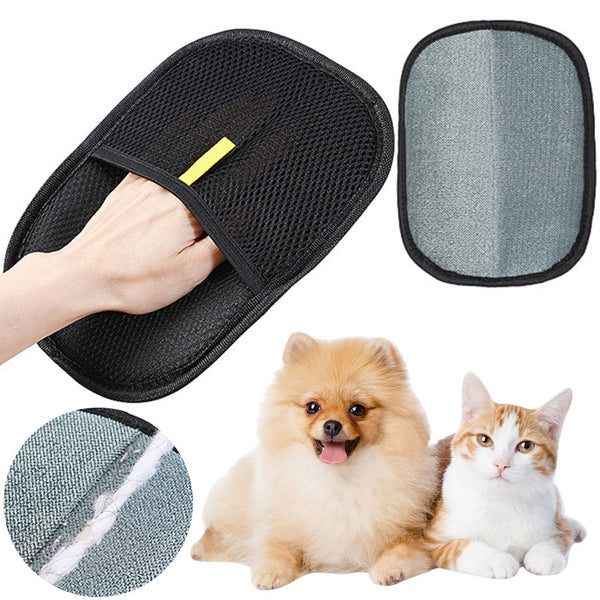 Gant pour enlever les poils d'animaux, gants pour enlever les poils d'animaux, brosse pour démêlage, pour chien, chat, lapin à poils longs, courts et bouclés