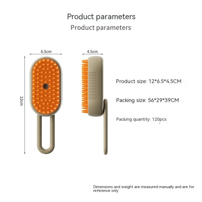 Brosse vapeur pour chats, brosse vapeur pour chiens, vaporisateur électrique 3 en 1, brosses de massage pour poils de chat, peigne de toilettage pour animaux, peignes anti-poils, produits pour animaux