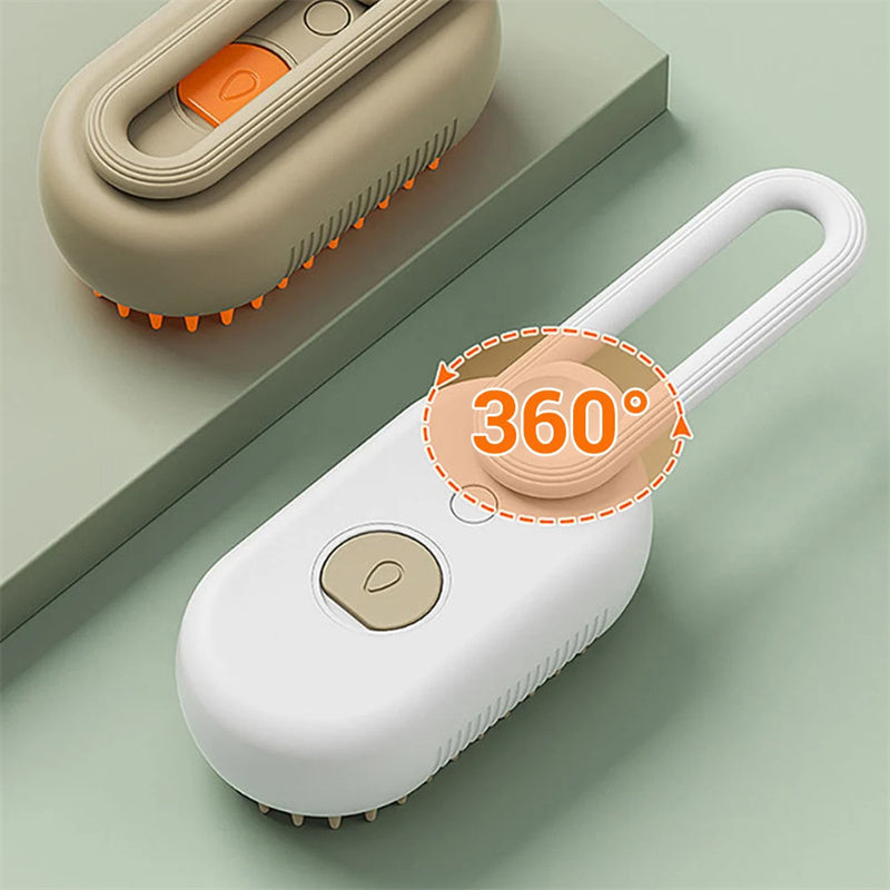 Brosse vapeur pour chats, brosse vapeur pour chiens, vaporisateur électrique 3 en 1, brosses de massage pour poils de chat, peigne de toilettage pour animaux, peignes anti-poils, produits pour animaux